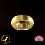 Certified Natural Yellow Sapphire (पुखराज) 2.03 Carat, 2.26 Ratti, Sri Lanka(सीलोन) (Untreated, Unheated)