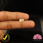 Certified Natural Yellow Sapphire (पुखराज) 2.03 Carat, 2.26 Ratti, Sri Lanka(सीलोन) (Untreated, Unheated) - Image 5