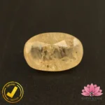 Certified Natural Yellow Sapphire (पुखराज) 7.58 Carat, 8.42 Ratti, Sri Lanka(सीलोन) (Untreated, Unheated)