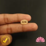 Certified Natural Yellow Sapphire (पुखराज) 7.58 Carat, 8.42 Ratti, Sri Lanka(सीलोन) (Untreated, Unheated) - Image 5