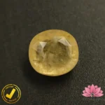 Certified Natural Yellow Sapphire (पुखराज) 7.75 Carat, 8.61 Ratti, Sri Lanka(सीलोन) (Untreated, Unheated) - Image 2