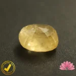 Certified Natural Yellow Sapphire (पुखराज) 7.75 Carat, 8.61 Ratti, Sri Lanka(सीलोन) (Untreated, Unheated) - Image 4