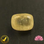 Certified Natural Yellow Sapphire (पुखराज) 8.01 Carat, 8.90 Ratti, Sri Lanka(सीलोन) (Untreated, Unheated)