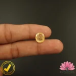 Certified Natural Yellow Sapphire (पुखराज) 7.75 Carat, 8.61 Ratti, Sri Lanka(सीलोन) (Untreated, Unheated) - Image 5