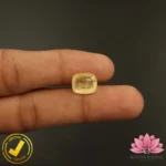 Certified Natural Yellow Sapphire (पुखराज) 7.65 Carat, 8.50 Ratti, Sri Lanka(सीलोन) (Untreated, Unheated) - Image 5