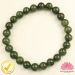 Certified Natural Nephrite Jade Bracelet 7mm± (Untreated, Unheated, Undyed)