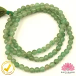 Certified Natural Aventurine Quartz Beads (नेचुरल एवेंट्यूरिन क्वार्ट्ज़ माला) 6mm± 108+1 - Image 2
