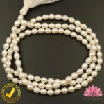 Certified Original Pearl Beads (ओरिजिनल मोती माला) 6mm± 108+1 30 Inches - Image 2