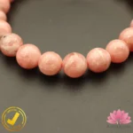 Certified Natural Rhodochrosite Bracelet 8mm± (Untreated, Unheated, Undyed) Premium - Image 2