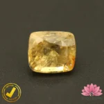 Certified Natural Yellow Sapphire (पुखराज) 3.94 Carat, 4.37 Ratti, Sri Lanka(सीलोन) (Untreated, Unheated)