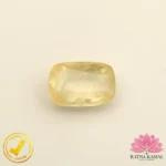 Certified Natural Yellow Sapphire (पुखराज) 5.73 Carat, 6.36 Ratti, Sri Lanka(सीलोन) (Untreated, Unheated) - Image 5
