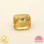 Certified Natural Yellow Sapphire (पुखराज) 3.94 Carat, 4.37 Ratti, Sri Lanka(सीलोन) (Untreated, Unheated) - Image 5