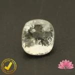 Certified Natural White Sapphire (सफ़ेद पुखराज) 4.81 Carat, 5.34 Ratti, Sri Lanka(सीलोन) (Untreated, Unheated)