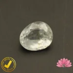 Certified Natural White Sapphire (सफ़ेद पुखराज) 4.43 Carat, 4.92 Ratti, Sri Lanka(सीलोन) (Untreated, Unheated)