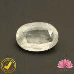 Certified Natural White Sapphire (सफ़ेद पुखराज) 8.38 Carat, 9.31 Ratti, Sri Lanka(सीलोन) (Untreated, Unheated)