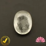 Certified Natural White Sapphire (सफ़ेद पुखराज) 8.54 Carat, 9.48 Ratti, Sri Lanka(सीलोन) (Untreated, Unheated)