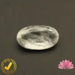 Certified Natural White Sapphire (सफ़ेद पुखराज) 4.38 Carat, 4.86 Ratti, Sri Lanka(सीलोन) (Untreated, Unheated)