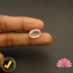 Certified Natural White Sapphire (सफ़ेद पुखराज) 8.38 Carat, 9.31 Ratti, Sri Lanka(सीलोन) (Untreated, Unheated) - Image 5