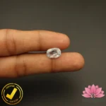 Certified Natural White Sapphire (सफ़ेद पुखराज) 5.28 Carat, 5.86 Ratti, Sri Lanka(सीलोन) (Untreated, Unheated) - Image 5