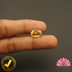 Certified Natural Yellow Beryl 4.39 Carat, 4.87 Ratti (Natural Heliodor) Non Enhancement - Image 3