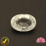 CERTIFIED NATURAL WHITE ZIRCON (सफ़ेद ज़िरकोन) 5.43 Carat, 6.03 Ratti