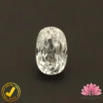CERTIFIED NATURAL WHITE ZIRCON (सफ़ेद ज़िरकोन) 5.08 Carat, 5.64 Ratti - Image 2