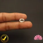 CERTIFIED NATURAL WHITE ZIRCON (सफ़ेद ज़िरकोन) 5.20 Carat, 5.77 Ratti - Image 5