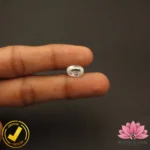 CERTIFIED NATURAL WHITE ZIRCON (सफ़ेद ज़िरकोन) 5.02 Carat, 5.57 Ratti - Image 5