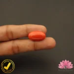 Certified Japanese Premium Oval Shape Orange Coral 14.98 Carat , 16.64 Ratti (जापानी अंडाकार प्रीमियम सिन्दूरी मूंगा) - Image 6