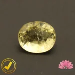 Certified Natural Yellow Beryl 4.66 Carat, 5.17 Ratti (Natural Heliodor) Non Enhancement