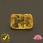 Certified Natural Yellow Beryl 3.67 Carat, 4.07 Ratti (Natural Heliodor) Non Enhancement