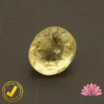Certified Natural Yellow Beryl 4.31 Carat, 4.78 Ratti (Natural Heliodor) Non Enhancement