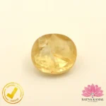 Certified Natural Yellow Sapphire (पुखराज) 5.32 Carat, 5.91 Ratti, Sri Lanka(सीलोन) (Untreated, Unheated)
