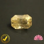 Certified Natural Yellow Sapphire (पुखराज) 5.99 Carat, 6.65 Ratti, Sri Lanka(सीलोन) (Untreated, Unheated) - Image 2