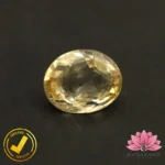 Certified Natural Yellow Sapphire (पुखराज) 6.04 Carat, 6.71 Ratti, Sri Lanka(सीलोन) (Untreated, Unheated)