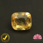 Certified Natural Yellow Sapphire (पुखराज) 7.04 Carat, 7.82 Ratti, Sri Lanka(सीलोन) (Untreated, Unheated)