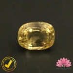 Certified Natural Yellow Sapphire (पुखराज) 5.20 Carat, 5.77 Ratti, Sri Lanka(सीलोन) (Untreated, Unheated) - Image 2