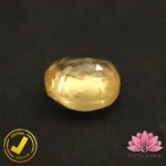 Certified Natural Yellow Sapphire (पुखराज) 4.87 Carat, 5.41 Ratti, Sri Lanka(सीलोन) (Untreated, Unheated) - Image 4