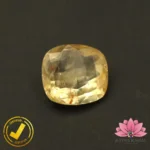 Certified Natural Yellow Sapphire (पुखराज) 5.36 Carat, 5.95 Ratti, Sri Lanka(सीलोन) (Untreated, Unheated) - Image 2