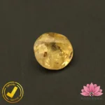 Certified Natural Yellow Sapphire (पुखराज) 3.18 Carat, 3.53 Ratti, Sri Lanka(सीलोन) (Untreated, Unheated) - Image 2