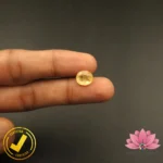 Certified Natural Yellow Sapphire (पुखराज) 5.32 Carat, 5.91 Ratti, Sri Lanka(सीलोन) (Untreated, Unheated) - Image 5