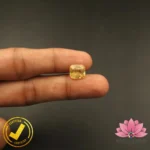 Certified Natural Yellow Sapphire (पुखराज) 7.04 Carat, 7.82 Ratti, Sri Lanka(सीलोन) (Untreated, Unheated) - Image 6