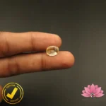 Certified Natural Yellow Sapphire (पुखराज) 4.56 Carat, 5.06 Ratti, Sri Lanka(सीलोन) (Untreated, Unheated) - Image 5