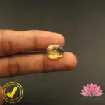 Certified Natural Pitambari / Neelambari (पीतांबरी / नीलांबरी) 11.37 Carat, 12.63 Ratti Sri Lanka(सीलोन) (Untreated, Unheated) - Image 6