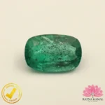 Certified Natural Emerald 4.83 Carat, 5.36 Ratti (असली पन्ना जाम्बिया) Zambian