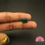 Certified Natural Emerald 6.11 Carat, 6.78 Ratti (असली पन्ना जाम्बिया) Zambian - Image 5