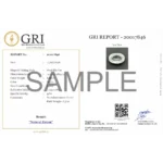 CERTIFIED NATURAL WHITE ZIRCON (सफ़ेद ज़िरकोन) 6.68 Carat, 7.42 Ratti - Image 6