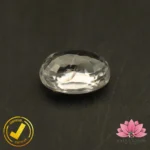 CERTIFIED NATURAL WHITE ZIRCON (सफ़ेद ज़िरकोन) 6.68 Carat, 7.42 Ratti - Image 4