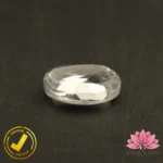 CERTIFIED NATURAL WHITE ZIRCON (सफ़ेद ज़िरकोन) 10.60 Carat, 11.77 Ratti - Image 4