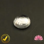 CERTIFIED NATURAL WHITE ZIRCON (सफ़ेद ज़िरकोन) 6.45 Carat, 7.16 Ratti - Image 4